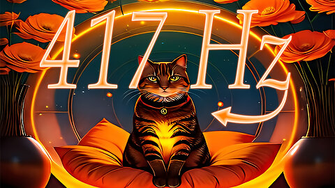 Soothing Deep Sleep - Sacral Chakra (Svadhishthana) - 417 Hz | Meditating Cosmic Kitty 🌌