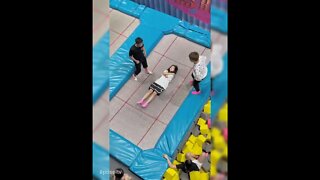 Best Funny videos 2022 😂 Trampoline Jumping #33 #shorts #poseitv