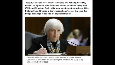 Janet Yellen: "Shadow Bank Sector THREATENS FINANCIAL STABILITY" - and a look back to my 1st YT Live