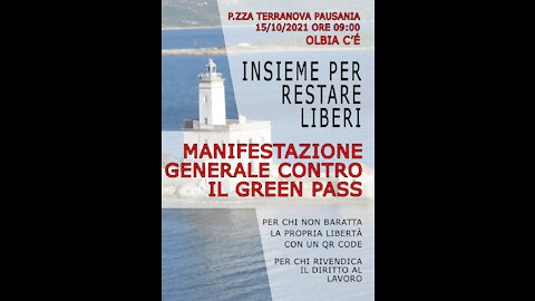 Realtà INSIEME - Manifestazione INSIEME PER RESTARE LIBERI (Olbia 15-10-2021)