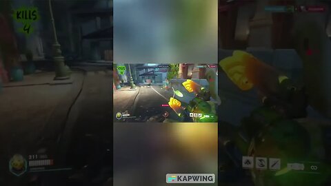 Orisa 5 Kill Streak with a Nice Beat #shorts #kapwing