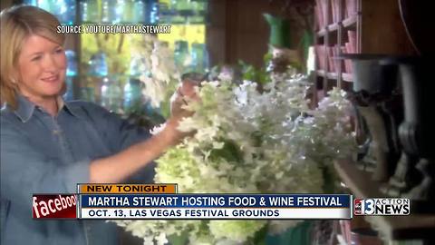 Martha Stewart announces plan for food and wine festival in Las Vegas