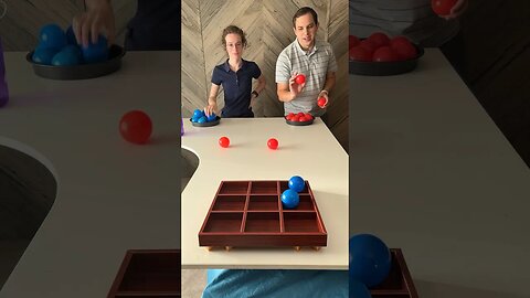 So Satisfying 🤩 Ball Toss Tic Tac Toe