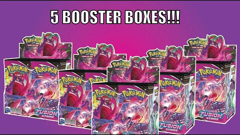 HUGE POTENTIAL! 5 BOXES of Pokemon Fusion Strike