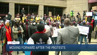 How does Buffalo move forward after the protests and violence?
