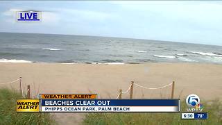 Beaches clear out on Labor Day