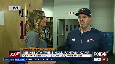 The Minnesota Twins hold fantasy camp in Fort Myers