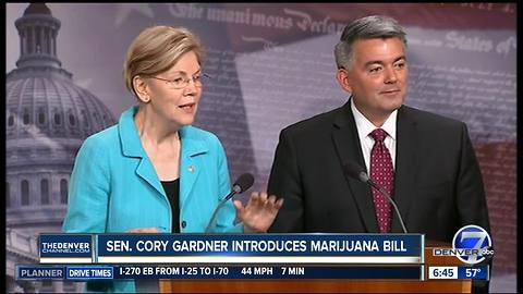 Sen. Cory Gardner talks about bill to protect states' rights on marijuana