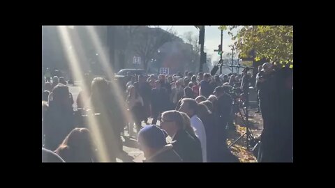 12/1/21 Richard Citizen Journalist in DC- Supreme Court-Liberty Univ. Coming In- 21 Buses Strong!!