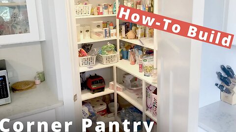 How To Build A Walk-in Corner Pantry | #DIY Project | #Woodworking