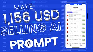 HOW TO MAKE $1,156 SELLING AI PROMPT | PART 4