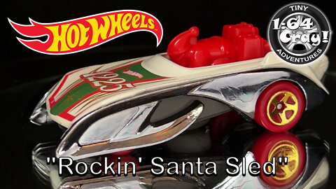 "Rockin' Santa Sled" in Red/Chrome - Model by Hot Wheels