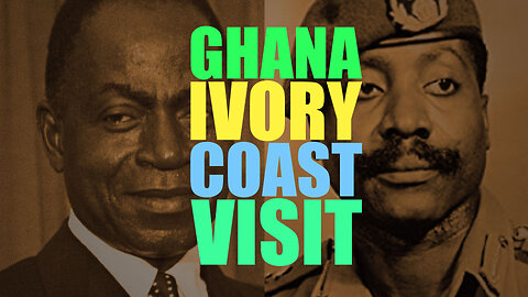 Ivory Coast President Houphouet-Boigny Host Ghana Lt.General Akuffo - 1978 Yamoussoukro State Visit