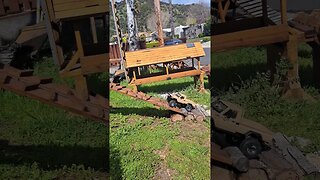 More fun on the front yard crawler course with the Trx4 sport.