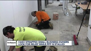 Small businesses battle "nightmare" cash crunch
