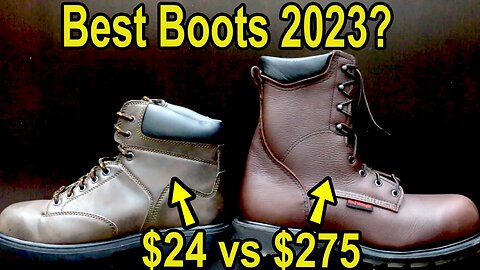 "Cheap" Boots Better 2023? Red Wing vs Steel Blue, Carolina, Rockport, Redback, Herman Survivors