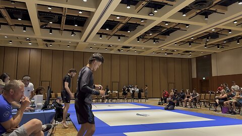 Caleb in 3rd fights Husafo Penny, black belts in Alberta. Husafo wins by narrow decision