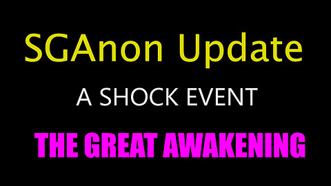 SG Anon Latest Intel Drop - The Great Awakening - July 31..