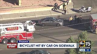 Bicyclist struck by car in Phoenix