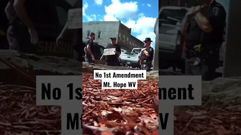 No 1st Amendment in Mt. Hope WV #audit #1stamendment #shorts #1amendmentaudit @The Day After