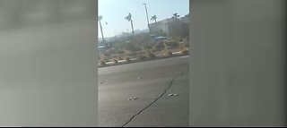 Stolen car crashes near North Las Vegas City Hall