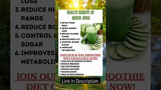 The Amazing Health Benefits of Green Juice Recipe | Benefits of drinking green juice everyday #short