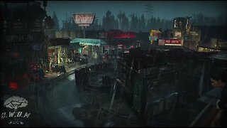 Rooftop Rainfall: 10-Hour Fallout 4 Ambience with Coffee, Diner, Market, and Lobster Eatery Views