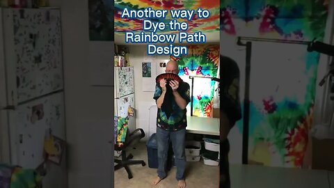 MrTieDye Dyes the Rainbow Path with DNA design ~ on an OWB Discharged tee