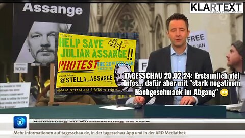 Tagesschau: "Lückenbericht" über den Julian Assange Prozess in London