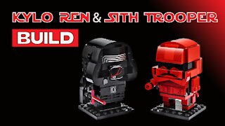 Lego Kylo Ren & Sith Trooper Build - Lego Star Wars Brickheadz 75232