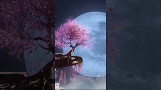 Japanese Music Relaxation: Moonlit Sakura Blossoms & Cherry Trees | #SakuraMusic #JapaneseRelaxation