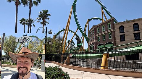 Off Ride Footage of THE RIDDLER'S REVENGE at Six Flags Magic Mountain, Valencia, California, USA