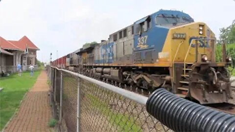 CSX Q560 Manifest Mixed Freight Train from Marion, Ohio July 24, 2021