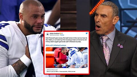 Herm Edwards SLAMS the Dallas Cowboys after Cowboys Official Twitter account blames Dak for LOSS!