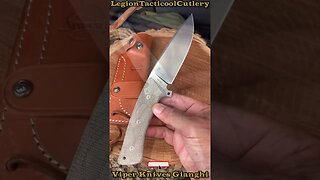 Viper Knives Gianghi Fixed Blade Knife Green Canvas Micarta (4.5" Stonewash)
