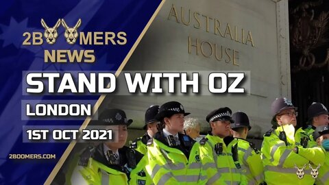STAND WITH OZ AUSTRALIA HOUSE LONDON - 1ST OCTOBER 2021