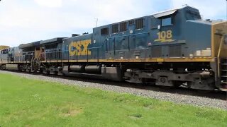 CSX Manifest Mixed Freight Train with Two DPU's From Berea, Ohio June 5, 2021