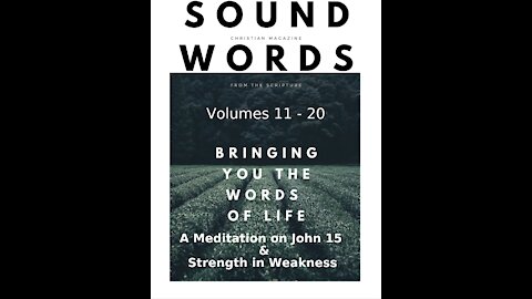 Sound Words, A Meditation on John 15 & Strength in Weakness