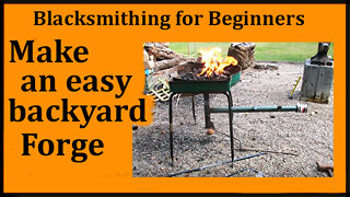 Make an easy backyard blacksmith forge - No bricks or concrete required