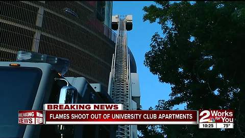 TFD responding to fire at University Club Tower