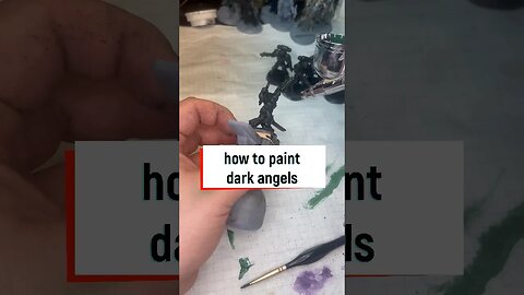 how to speed paint darkangels ( Warhammer 40k) #shorts