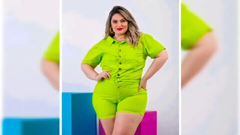 ✔️ CONJUNTO PLUS SIZE BRIM COM ELASTANO