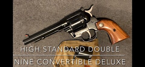 High Standard double nine convertible deluxe 9 shot 22lr or 22 mag revolver