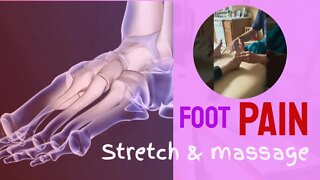 Foot pain relief: DrScott does foot stretch and mobilization