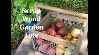 DIY Scrap Wood Garden Tote