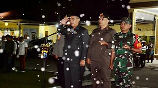 Pj Bupati Kampar Pimpin Apel Pengaman Malam Tahun Baru