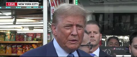 President Donald Trump Answers Media Questions in New York City on 4/16/24