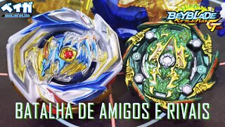 IMPERIAL DRAGON .Ig' vs BUSHIN ASHURA .Hr.Kp TEN (especial GT) - Beyblade Burst ベイブレードバースト