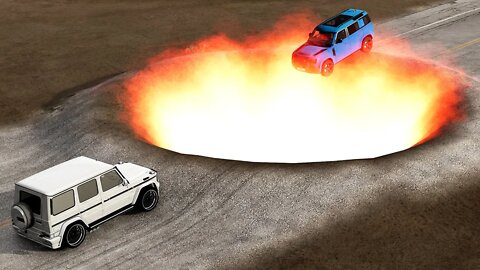 Cars vs Giant Fire Pit ▶️ BeamNG Drive