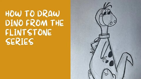 How to Draw Dino from The Flintstones Series